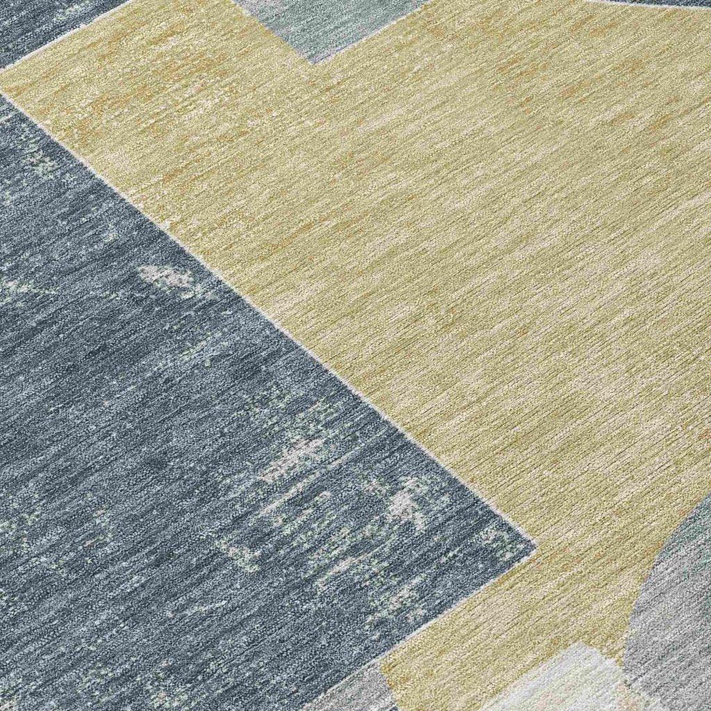 LOOMLAN Rugs Daeel Gray Washable Indoor-Outdoor Rug