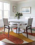 LOOMLAN Rugs Daeel Orange Washable Indoor-Outdoor Rug