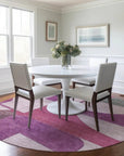 LOOMLAN Rugs Daeel Pink Washable Indoor-Outdoor Rug