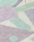 LOOMLAN Rugs Daeir Lilac Washable Indoor-Outdoor Rug