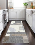 LOOMLAN Rugs Daeira Brown Washable Indoor-Outdoor Rug