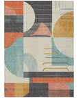 LOOMLAN Rugs Daeira Gray Washable Indoor-Outdoor Rug
