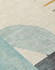 LOOMLAN Rugs Daeira Gray Washable Indoor-Outdoor Rug