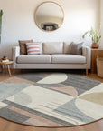 LOOMLAN Rugs Daeira Orange Washable Indoor-Outdoor Rug