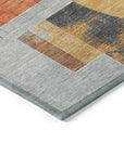 LOOMLAN Rugs Daeon Gray Washable Indoor-Outdoor Rug