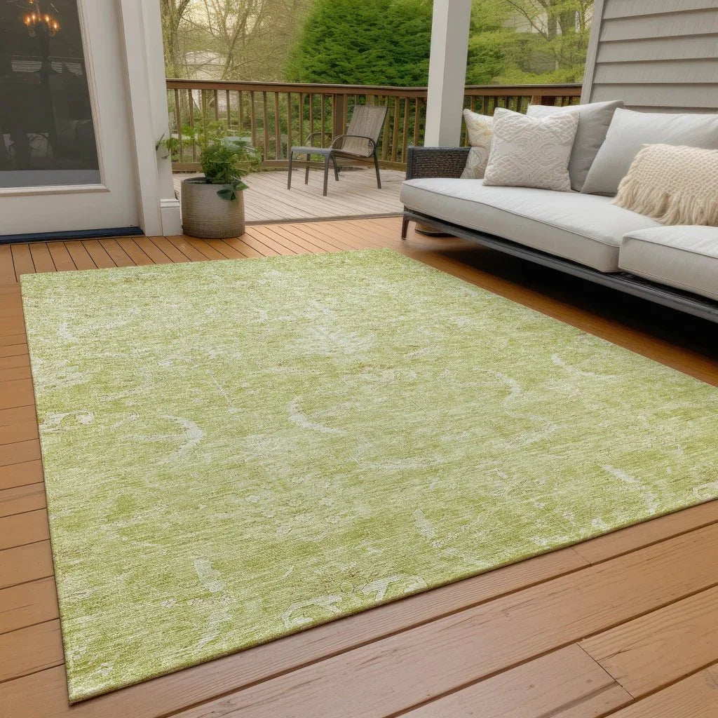 LOOMLAN Rugs Dahana Green Washable Indoor-Outdoor Rug