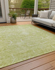 LOOMLAN Rugs Dahana Green Washable Indoor-Outdoor Rug