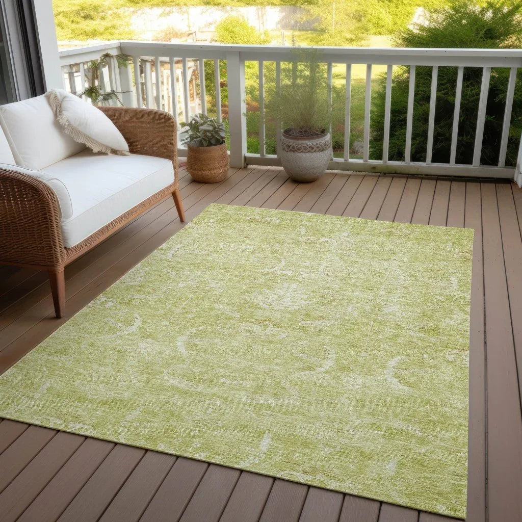 LOOMLAN Rugs Dahana Green Washable Indoor-Outdoor Rug