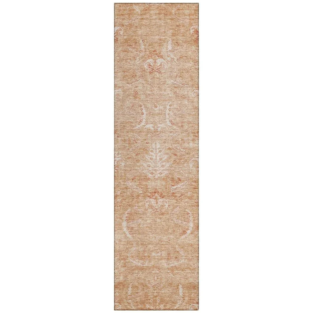 LOOMLAN Rugs Dahana Orange Washable Indoor-Outdoor Rug