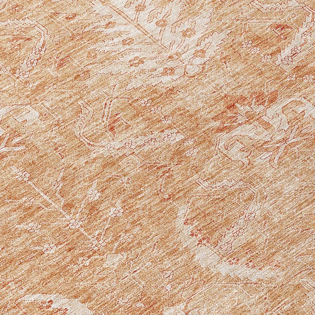 LOOMLAN Rugs Dahana Orange Washable Indoor-Outdoor Rug