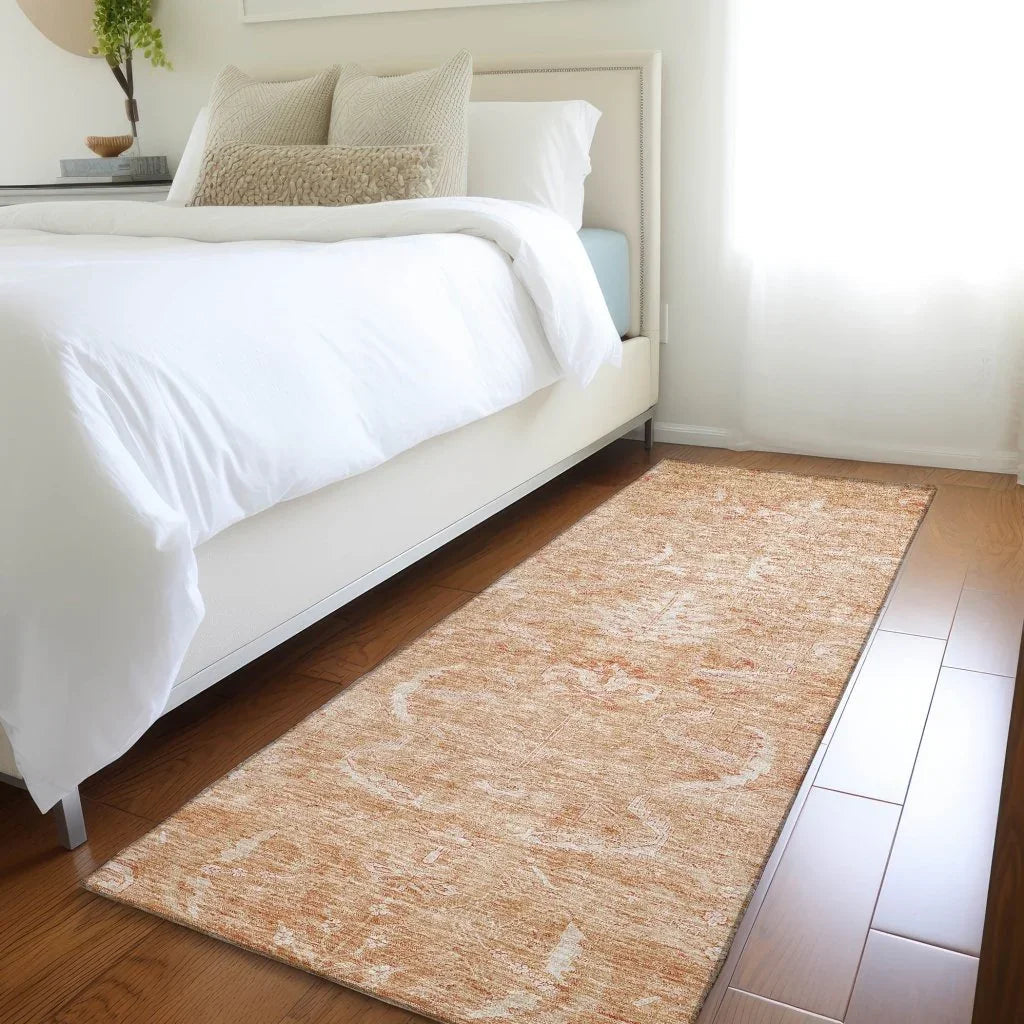 LOOMLAN Rugs Dahana Orange Washable Indoor-Outdoor Rug