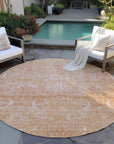 LOOMLAN Rugs Dahana Orange Washable Indoor-Outdoor Rug