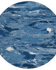 LOOMLAN Rugs Dahlina Blue Washable Indoor-Outdoor Rug