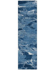 LOOMLAN Rugs Dahlina Blue Washable Indoor-Outdoor Rug
