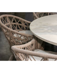 Dana Rope Outdoor Dining Chair 2PC - LOOMLAN - Sunset West - Outdoor Dining Chairs