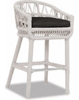 Dana Rope Weatherproof Outdoor Bar Stool - LOOMLAN - Sunset West - Outdoor Bar Stools