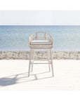 Dana Rope Weatherproof Outdoor Bar Stool - LOOMLAN - Sunset West - Outdoor Bar Stools