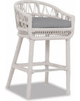 Dana Rope Weatherproof Outdoor Bar Stool - LOOMLAN - Sunset West - Outdoor Bar Stools