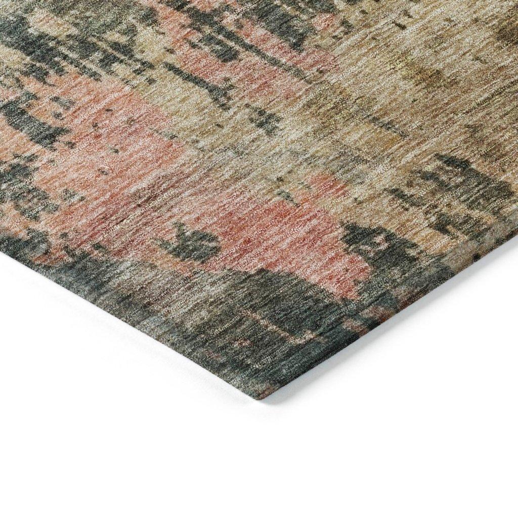 LOOMLAN Rugs Danira Green Washable Indoor-Outdoor Rug