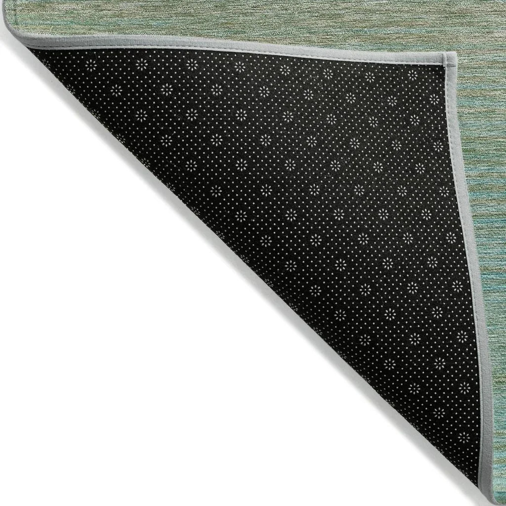 LOOMLAN Rugs Daphara Teal Washable Indoor-Outdoor Rug