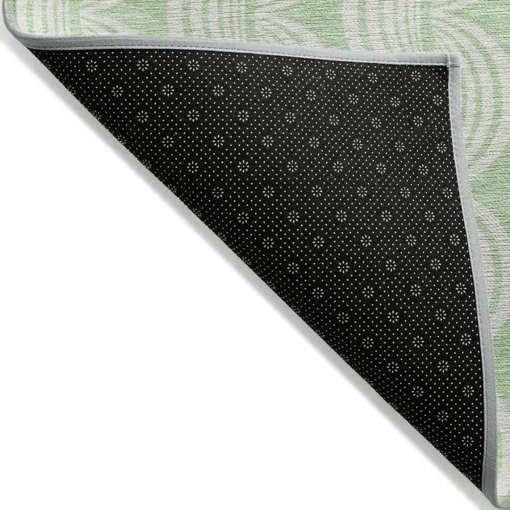 LOOMLAN Rugs Darya Green Washable Indoor-Outdoor Rug