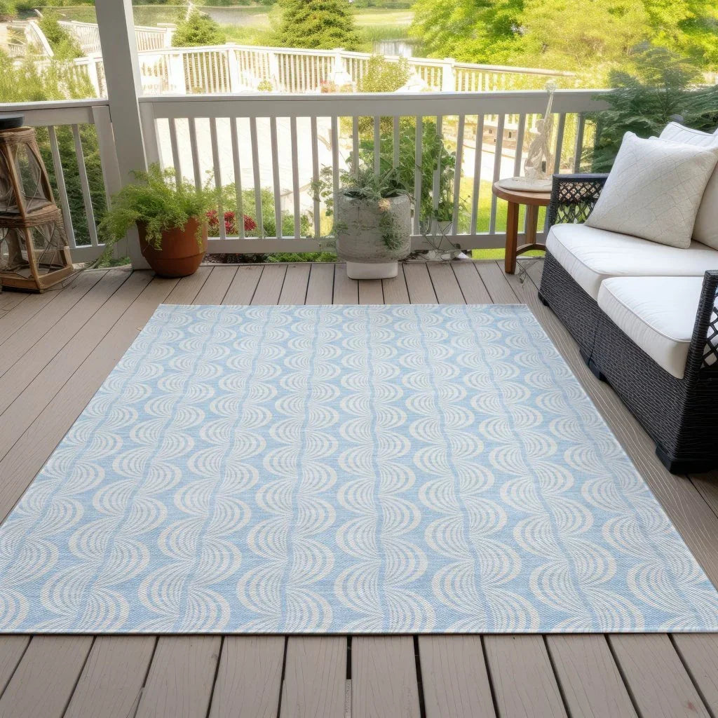 LOOMLAN Rugs Darya Sky Washable Indoor-Outdoor Rug