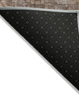 LOOMLAN Rugs Delaura Brown Washable Indoor-Outdoor Rug