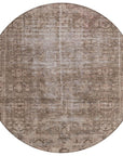 LOOMLAN Rugs Delaura Brown Washable Indoor-Outdoor Rug