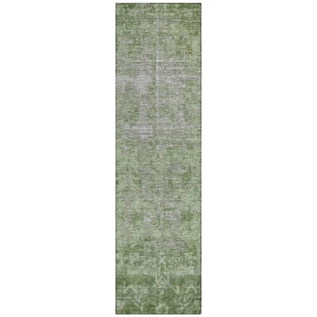LOOMLAN Rugs Delaura Fern Washable Indoor-Outdoor Rug