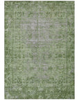 LOOMLAN Rugs Delaura Fern Washable Indoor-Outdoor Rug