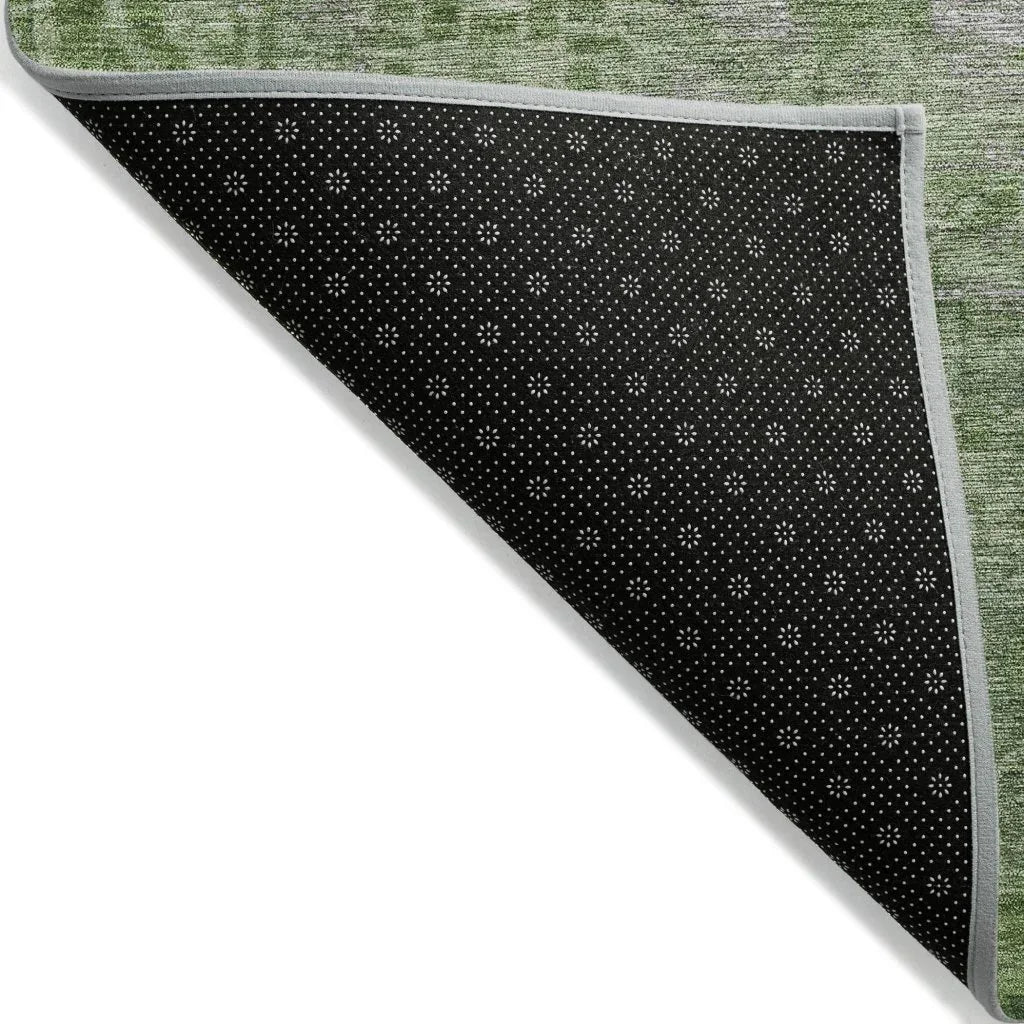 LOOMLAN Rugs Delaura Fern Washable Indoor-Outdoor Rug