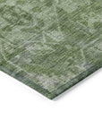 LOOMLAN Rugs Delaura Fern Washable Indoor-Outdoor Rug