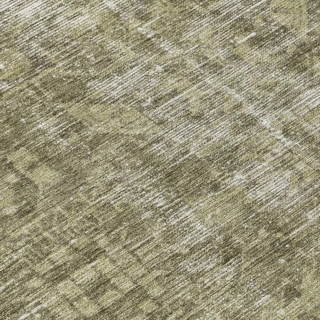 LOOMLAN Rugs Delaura Green Washable Indoor-Outdoor Rug