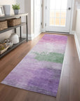 LOOMLAN Rugs Delisah Purple Washable Indoor-Outdoor Rug