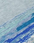 LOOMLAN Rugs Dervika Blue Washable Indoor-Outdoor Rug