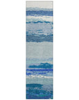 LOOMLAN Rugs Dervika Blue Washable Indoor-Outdoor Rug