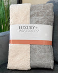 Fluid Drift Taupe Washable Indoor-Outdoor Rug