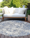 LOOMLAN Rugs Dorana Blue Washable Indoor-Outdoor Rug