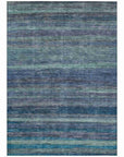 LOOMLAN Rugs Doravine Blue Washable Indoor-Outdoor Rug