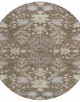 LOOMLAN Rugs Doris Brown Washable Indoor-Outdoor Rug