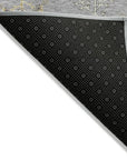 LOOMLAN Rugs Doris Gray Washable Indoor-Outdoor Rug