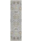 LOOMLAN Rugs Doris Gray Washable Indoor-Outdoor Rug