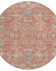 LOOMLAN Rugs Doris Orange Washable Indoor-Outdoor Rug