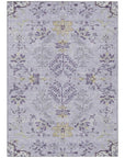 LOOMLAN Rugs Doris Purple Washable Indoor-Outdoor Rug