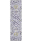 LOOMLAN Rugs Doris Purple Washable Indoor-Outdoor Rug