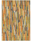 LOOMLAN Rugs Dunae Orange Washable Indoor-Outdoor Rug