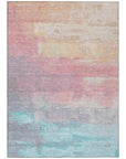 LOOMLAN Rugs Duskaria Orange Washable Indoor-Outdoor Rug