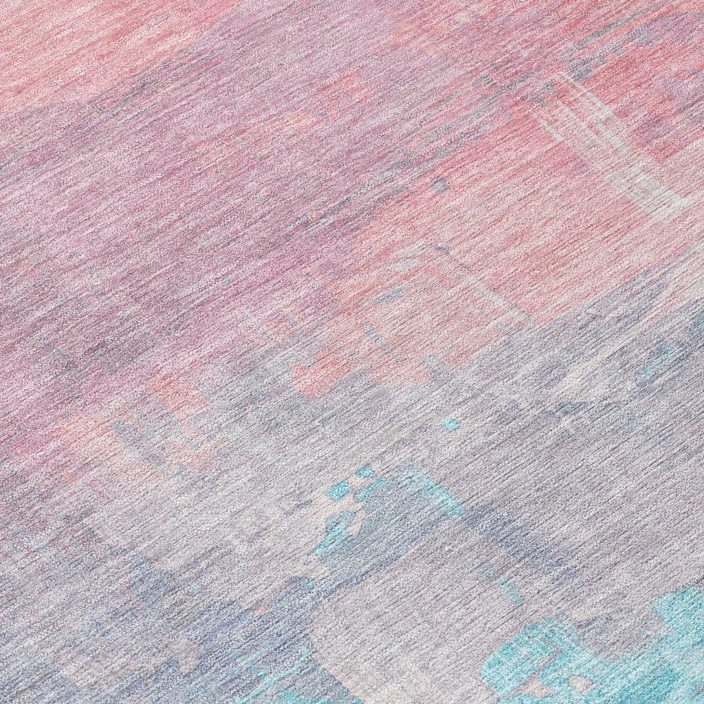 LOOMLAN Rugs Duskaria Orange Washable Indoor-Outdoor Rug