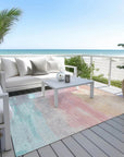 LOOMLAN Rugs Duskaria Orange Washable Indoor-Outdoor Rug