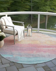 LOOMLAN Rugs Duskaria Orange Washable Indoor-Outdoor Rug